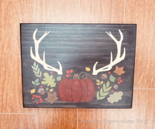 106 - Pumpkin with Antlers