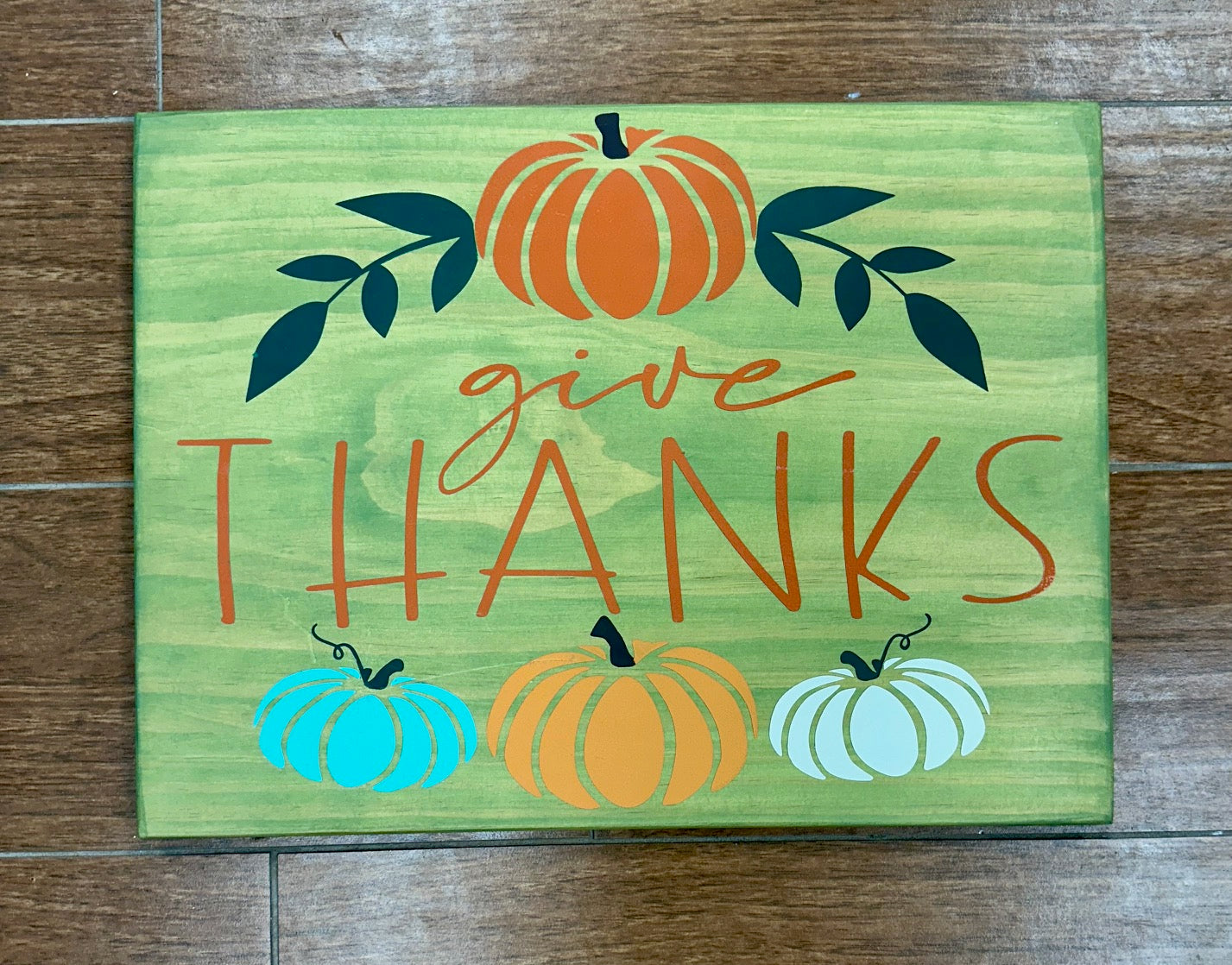 156 - Give Thanks, 4 pumpkins