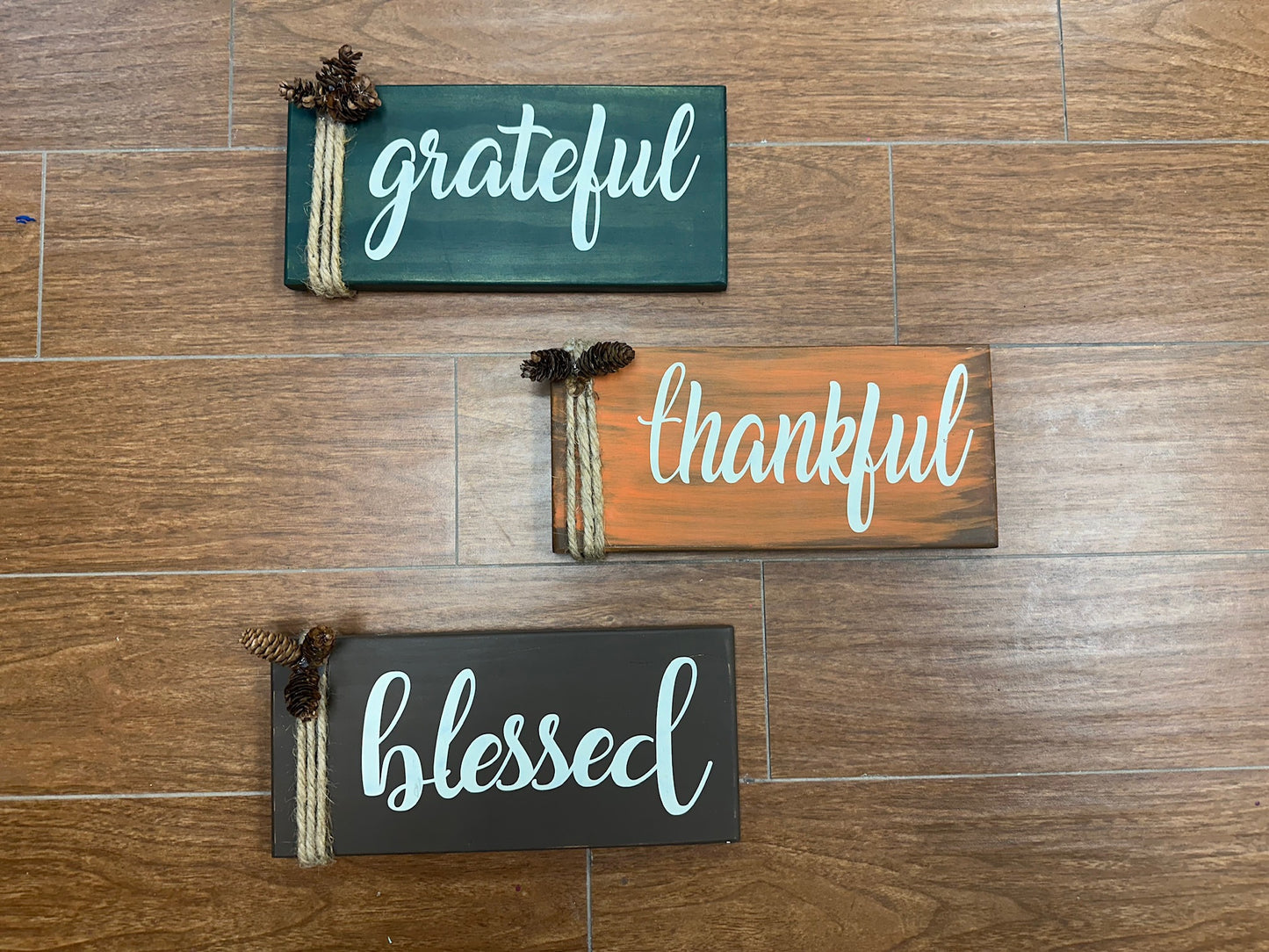 158 - Grateful, Thankful, Blessed (set of 3)
