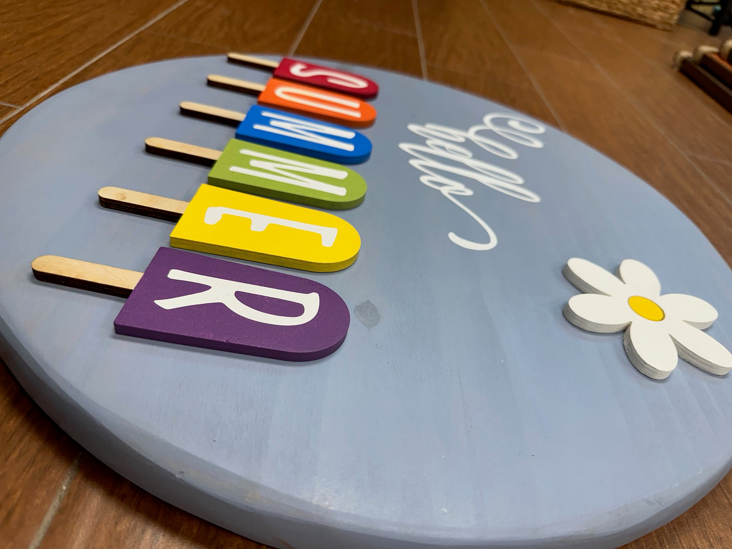 167 - Hello Summer with popsicle sticks