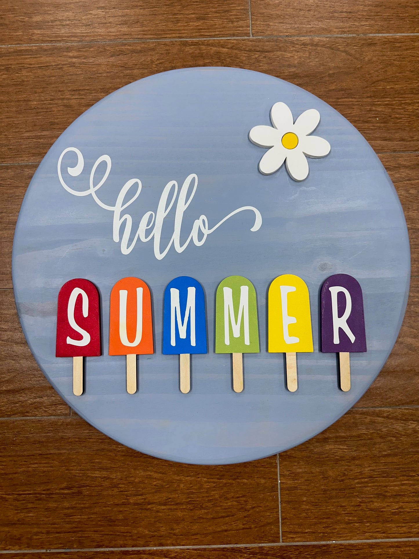 167 - Hello Summer with popsicle sticks