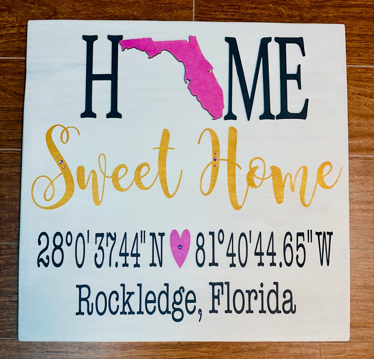 181 - Home Sweet Home, nautical address, State, Personalized
