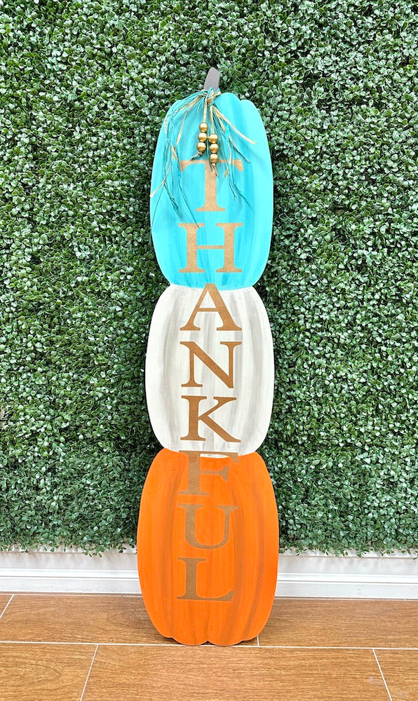 388- Thankful on our beautiful stacked pumpkins