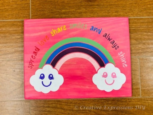 092 - Kids rainbow with clouds