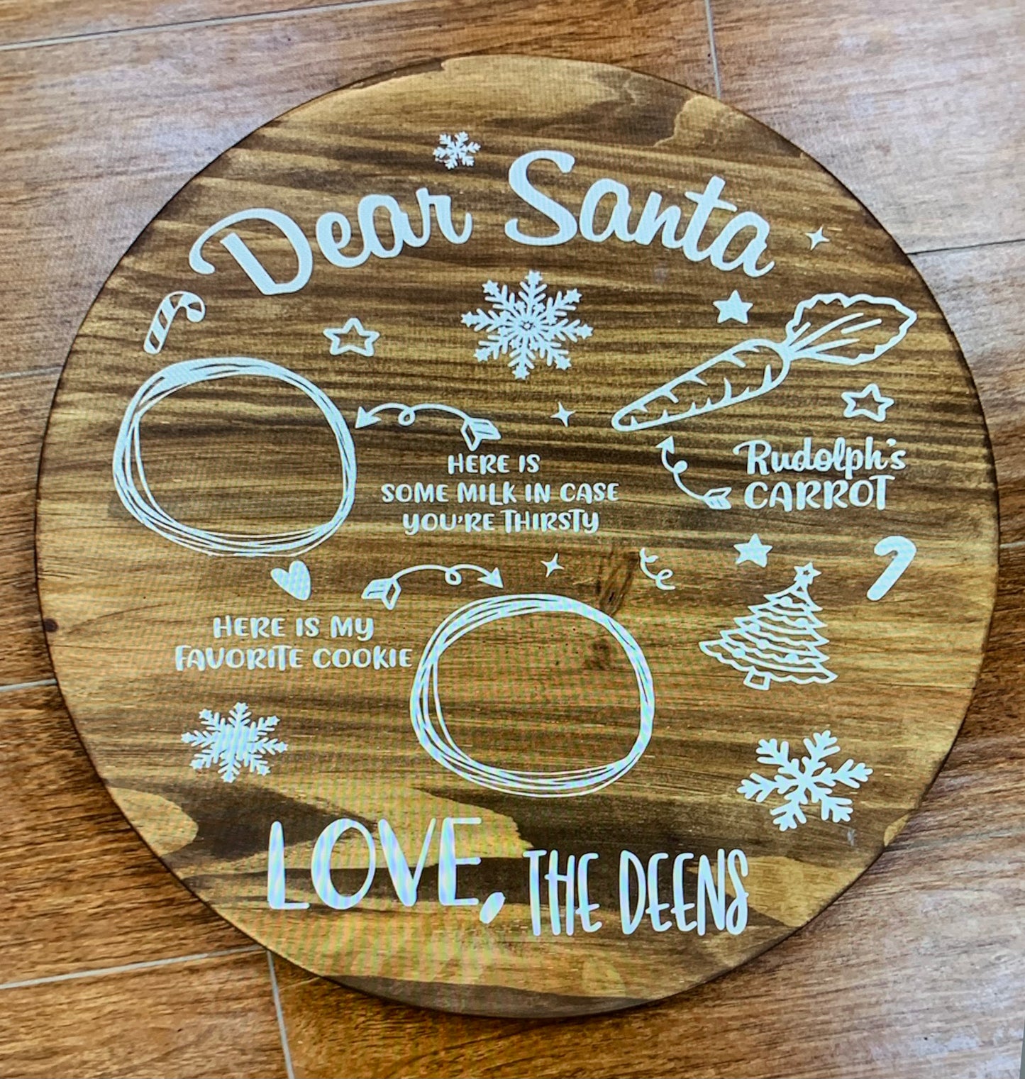 366-Dear Santa-Reindeer snack-Personalized