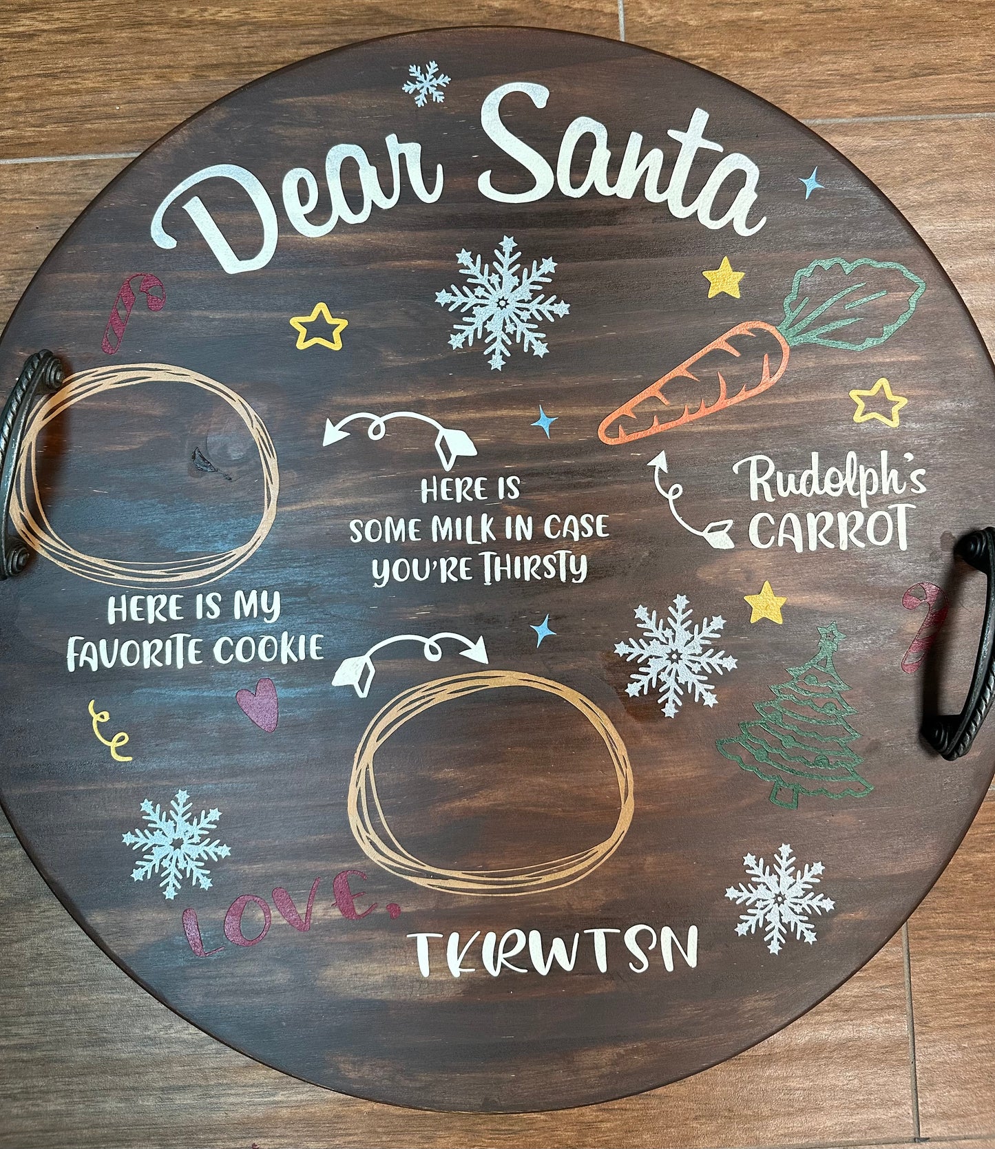 366-Dear Santa-Reindeer snack-Personalized