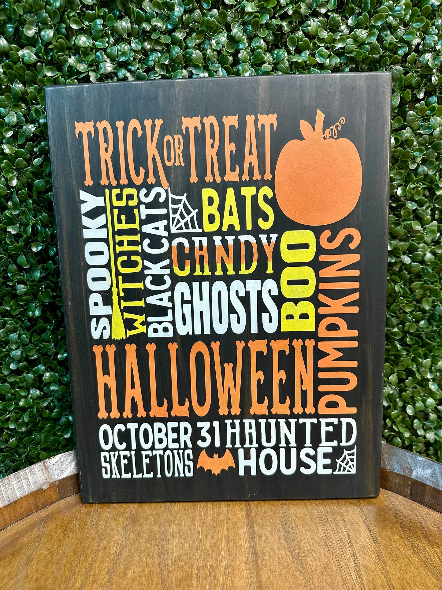249 - Trick or Treat word board