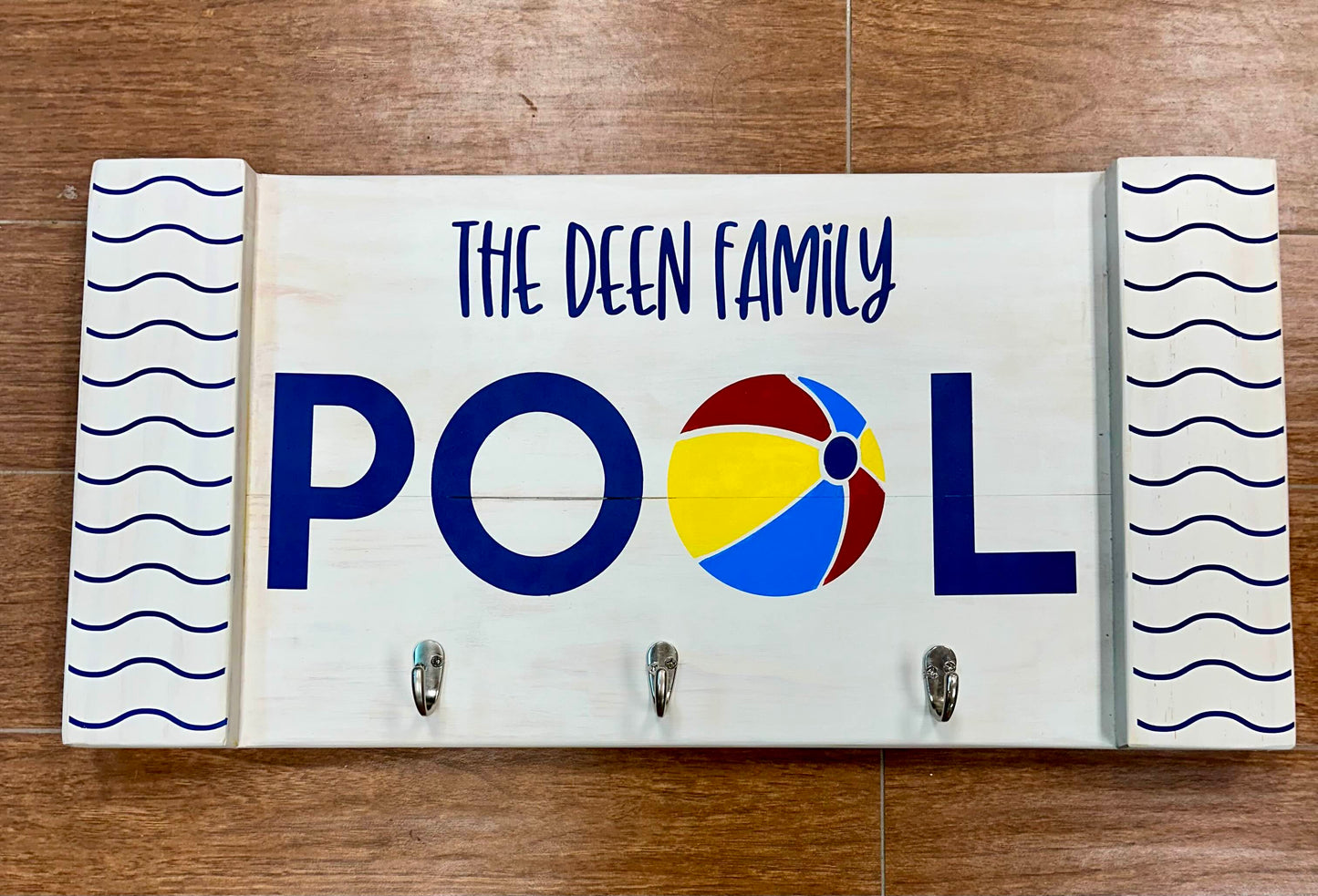 215 - Family Pool - Personalized - 3 hooks