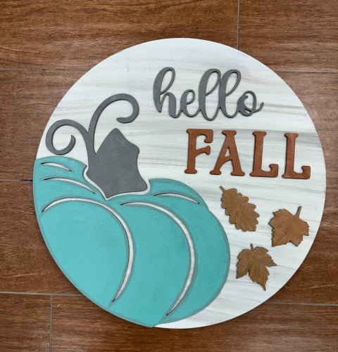 09.22.25- Studio Event - Hello Fall Wood 3D sign painting event. Pay $10 to reserve your seat!