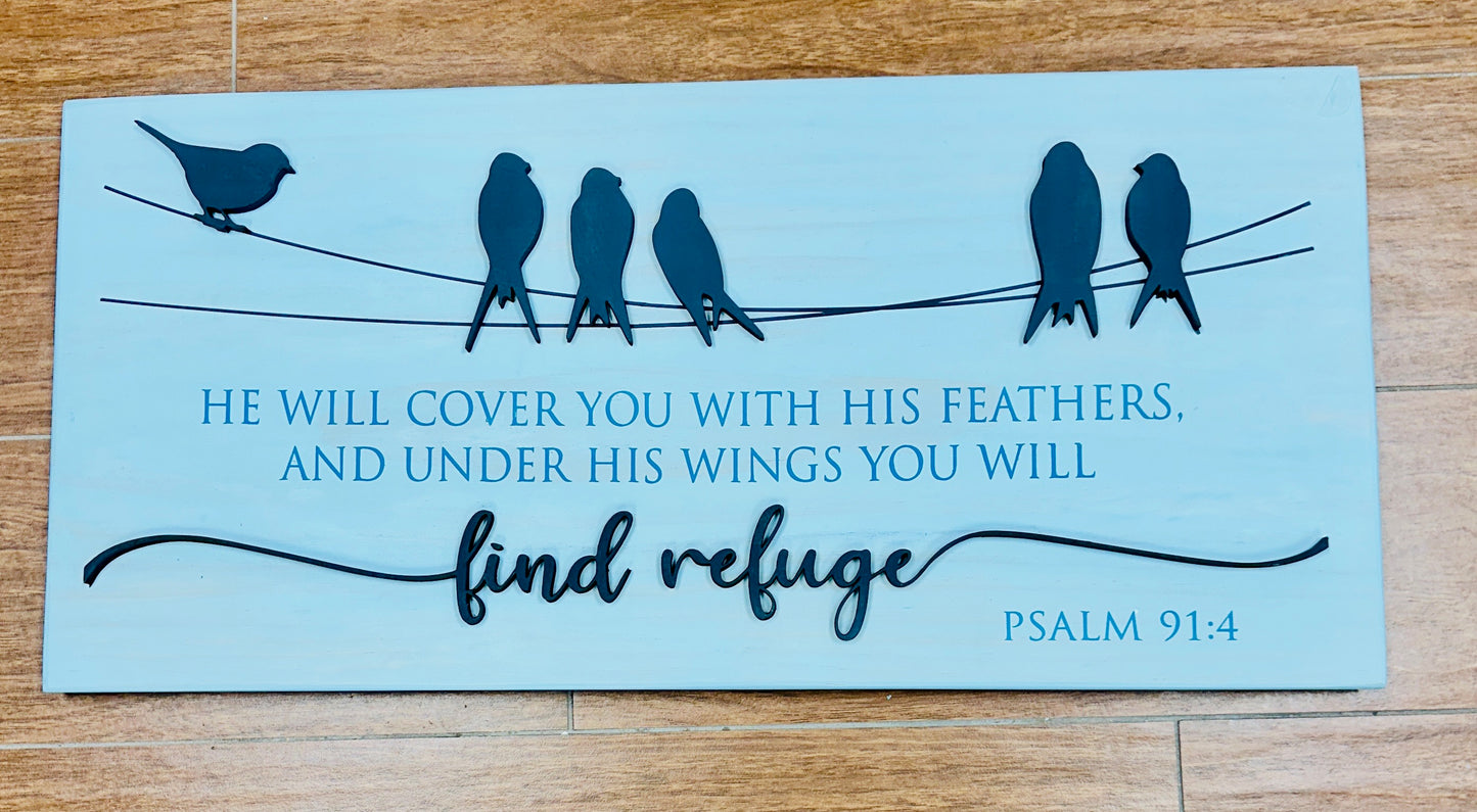182-He will over you with his feathers-find refuge
