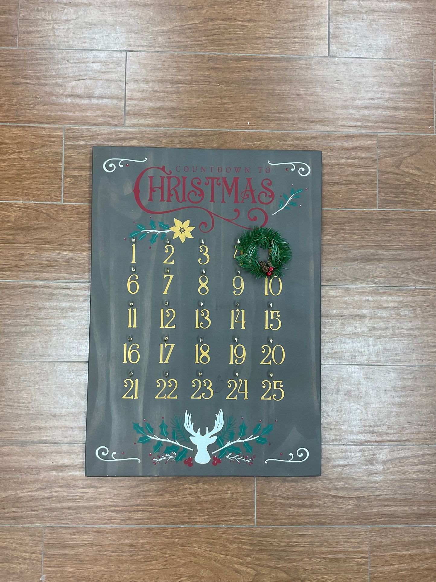 387-Christmas Countdown with dear head