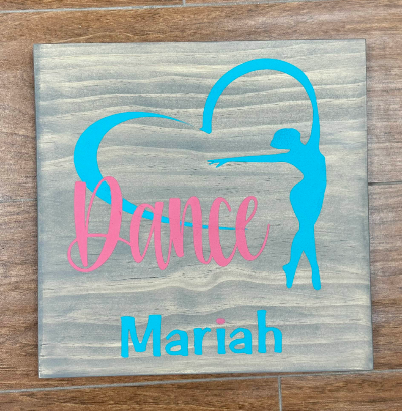 235 - Dance w/ name - Personalized