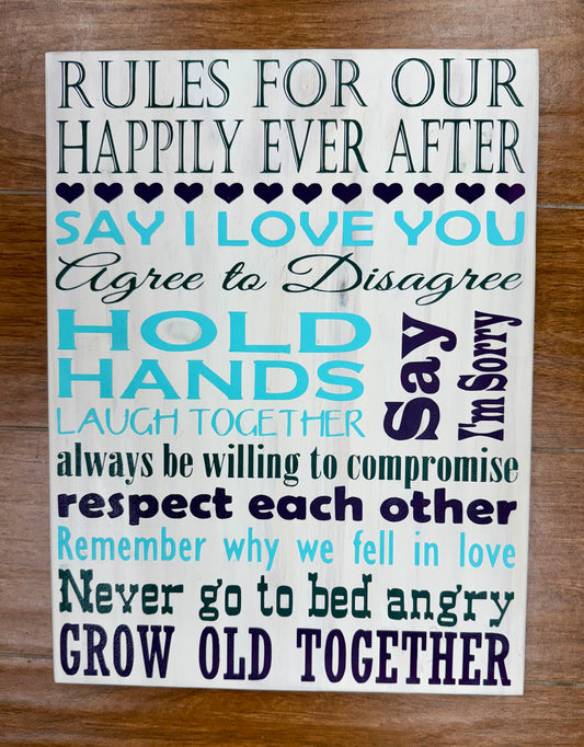 207 - Rules for our happily ever after