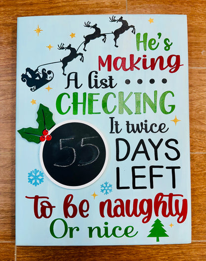 066- He's making a list and checking it twice