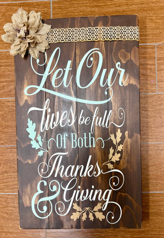 90-Let our lives be full of both thanks and giving