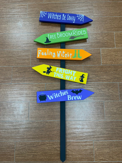 253C- Spooky Directional sign