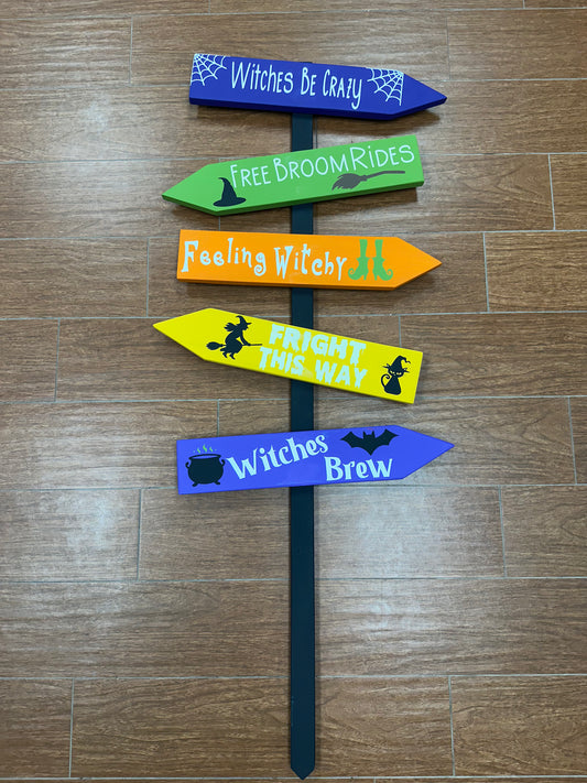 253C- Spooky Directional sign
