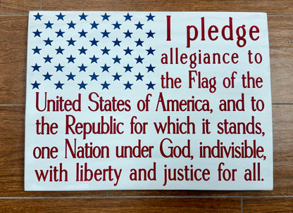 124- I pledge of allegiance flag