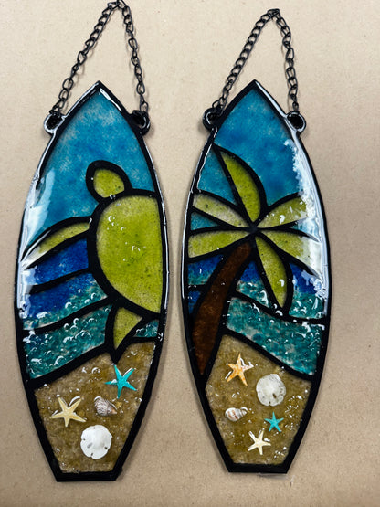 A25 - Turtle and Palm Tree Surfboards