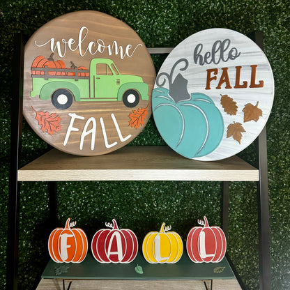 08.18.25- Studio Event - Hello Fall Wood 3D sign painting event. Pay $10 to reserve your seat!