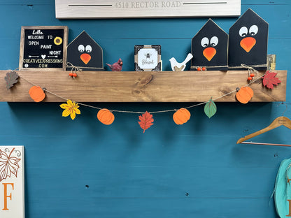 10.06.25 - Studio Event - Wooden Pumpkin Patch or Fall Garland