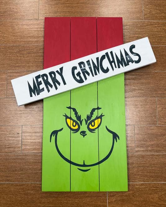 009-Merry Grinchmas on scarecrow board