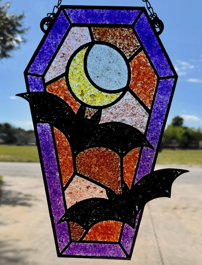 A32 - Halloween tombstone with bats