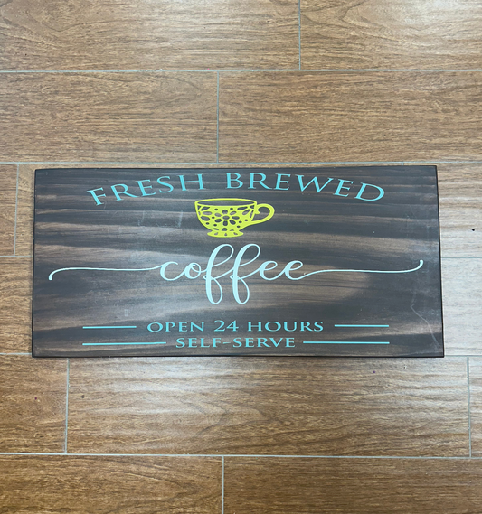 225-Fresh brewed coffee open 24 hours-self serve